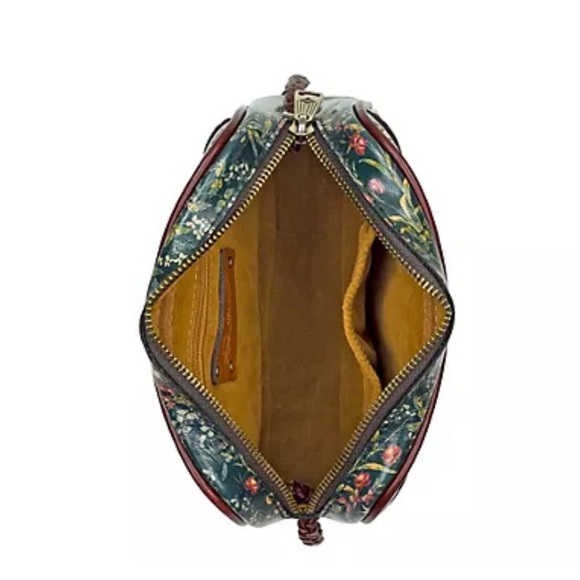 Patricia Nash Leather Malfi Tuscan Fields Crossbody with Braided Strap - Picture 3 of 6